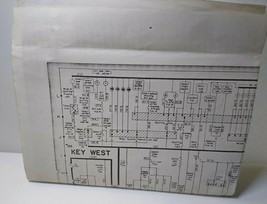 Key West Vintage Bingo Pinball Machine Schematic Wiring Diagram Foldout 1956 - £19.80 GBP