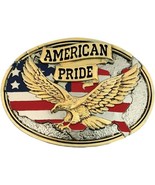 American Pride Soaring Eagle Heritage Belt Buckle Montana Silversmiths A... - £35.59 GBP