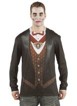 Faux Real Men&#39;s Sublimation Vampire Halloween Scary Costume Outfit Size XL - £31.33 GBP