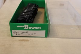 HO Scale Bowser, 4 Bay Hopper &amp; Load, Pennsylvania, Black, #723030 - 54069 Built - £22.77 GBP