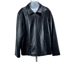 M Mens Classically Tailored Black  Leather Jacket Size XXL - £126.14 GBP