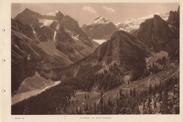 Canadian Pacific Rockies Byron Harmon Vandyck Photogravure LAKES IN THE ... - $29.69