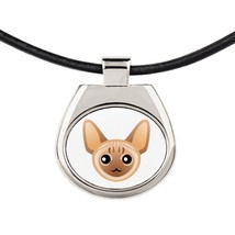 A necklace with a Devon rex. A new collection with the cute Art-Dog cat - £11.63 GBP