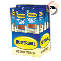 Full Box 20x Sticks Butterball Honey Cured Turkey Snack Sticks | 1oz | - £28.23 GBP