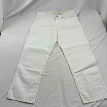 NWT Dickies Mens Chino Pants White Painters Straight Leg Relaxed Fit Work 40X32 - £17.40 GBP