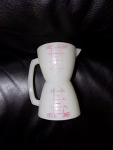 Tupperware Measuring Cup Wet Dry Double Vintage Cup Ounces EUC - £13.72 GBP