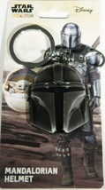 Star Wars The Mandalorian Mando&#39;s Helmet Pewter 3-D Key Chain Key Ring UNUSED - £7.70 GBP
