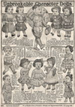 1917 Smyth Catalog 8pgs DOLLS Composition Character Boy Scout Baby Kewpie Toys - £7.82 GBP