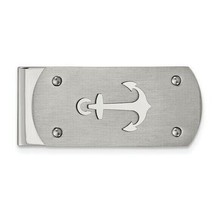 Chisel Stainless Steel Brushed and Polished Anchor Money Clip - $69.56