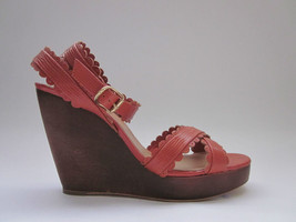 See by Chloe SB18097 Rust Wedge Sandals Women&#39;s 10 - £102.62 GBP