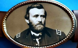 General Ulysses S. Grant Civil War Epoxy Photo Buckle - £13.87 GBP