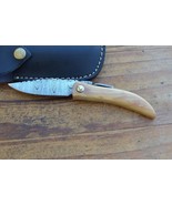 damascus custom made beautiful folding knives From The Eagle Collection M4f - $34.64