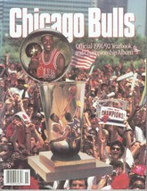 1991-92 Chicago Bulls Yearbook Jordan Pippen Championship - $33.64