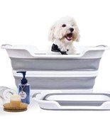 Cygne Gray Collapsible Dog Bathtub With Water Drain Plug Is A Portable, - $51.98