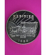 Very Rare Rarities Mint Westward Expansion 1986 1 oz .999 Fine Silver Ro... - $3,774.00 MXN