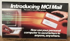 Vtg 80s Introducing MCI Mail Email Online Postal System Brochure Pamphlet - £22.36 GBP