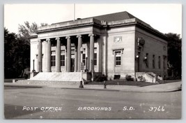 Brookings South Dakota Post Office Building RPPC Postcard C27 - £5.46 GBP
