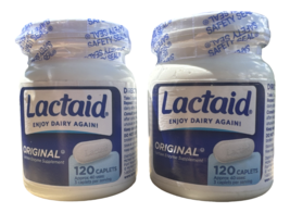 Lactaid Original - Fast-Acting Lactose Intolerance Relief 120 (2 pack) - £16.49 GBP