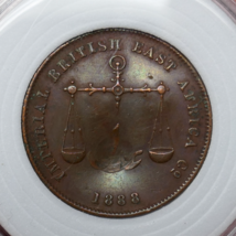 Mombasa British East Africa 1888 Copper 1/4 Anna Coin - $39.99