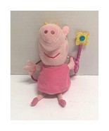 Ty beanie Babies Plush Peppa Pig Stuffed Animal Doll Toy 6 in Princess P... - £6.95 GBP