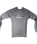 Quicksilver Rash Guard Swim Surf Shirt Long Sleeve Size Medium Gray 12 Y... - $459.40 MXN