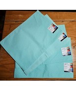 Fiesta Fiestaware Homer Laughlin Turquoise Fabric Placemats Lot Of 4 NWT - $470.27 MXN