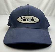 SIMPLE Shoes Hat Snapback Adjustable Cap Blue Nylon Promo Taiwan Vintage - $24.99