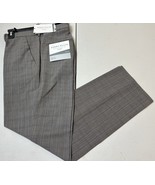 Perry Ellis Portfolio Mens Slim-Fit Flat Front Dress Pants-Mushroom Grey... - $29.31