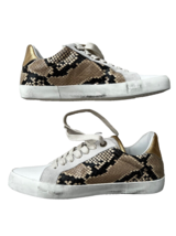 Zadig &amp; Voltaire Leather Snake Print Sneakers ( 41 ) - $197.97