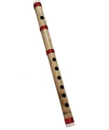 14 Inch Bamboo Bansuri Flute B Key 7 Holes Fipple Woodwind Clarinet Bamb... - $44.98