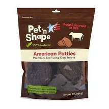 Pet &#39;N Shape American Patties Dog Treat Made and Sourced in the USA 1ea/1 lb - £27.82 GBP
