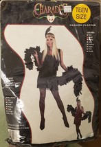 Charades Fashion Flapper Teen Color Black Costume - £19.54 GBP