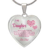 Heartfelt Luxury Gift from Dad: Stunning Heart Pendant Necklace for Daug... - $1,024.26 MXN+