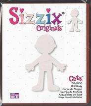 Sizzix originals. Doll Body red cutting die. Ref: 015. Die Cutting Cardm... - $18.64
