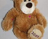 Mary Meyer Teddy Bear 14" 2008 Brown Plush Stuffed Soft Toy No Hat Mitte... - $10.65