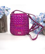 Brahmin Voltage Violet Iridescent Melbourne Leather Everlee Crossbody Bag NWT - $261.86