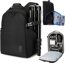 Black Bagsmart Camera Backpack, Dslr Slr Camera Bag Fits Up To, Tripod Holder. - £38.03 GBP