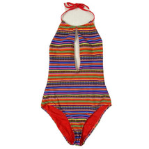 GB Giani Bernini One Piece Bathing Swim Suit Womens size L Halter Fiesta... - £21.57 GBP