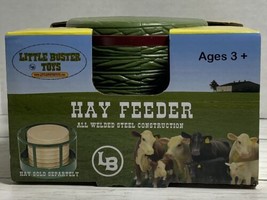 Little Buster Hay Feeder New  (Red)  Metal Round With Green Hay Bale - £25.69 GBP