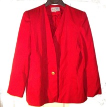 Suits Me Red Business Suit Blazer Jacket Sz 14 - £21.20 GBP