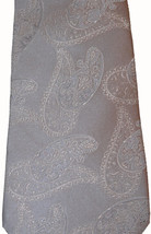 NWT VALENTINO Italy SILK tie necktie paisley silver gray woven luxe desi... - $96.03