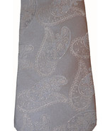 NWT VALENTINO Italy SILK tie necktie paisley silver gray woven luxe desi... - $131.27 CAD