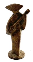 Vintage MCM Modernist Geisha Guitar Player Cast Iron Figurine 4” - €9,63 EUR