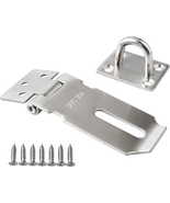 Door Lock Hasp Latch,3 Inch SUS 304 Stainless Steel Safety Packlock Clas... - $196.40 MXN