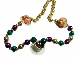 Cafe Au Lait Coffee and Beignets Mardi Gras Beads Party Favor - £4.63 GBP