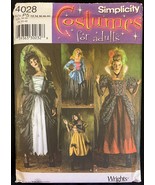 Uncut Size 12 14 16 18 20 Vampire Steampunk Simplicity 4028 Pattern Hall... - $8.99
