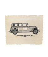 1926 Chrysler Imperial &quot;80&quot; Vintage Carved Marble Wall Plaque L Wallis A... - $1,089.32 MXN