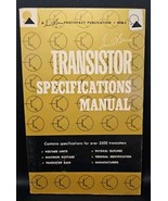 Howard W Sams Transistor Specifications Manual HTA-1 VTG 1964 First Ed 1... - $376.86 MXN