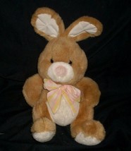 Vintage 1992 Prestige Toy Corp Easter Bunny Rabbit Rattle Stuffed Animal Plush - $42.75