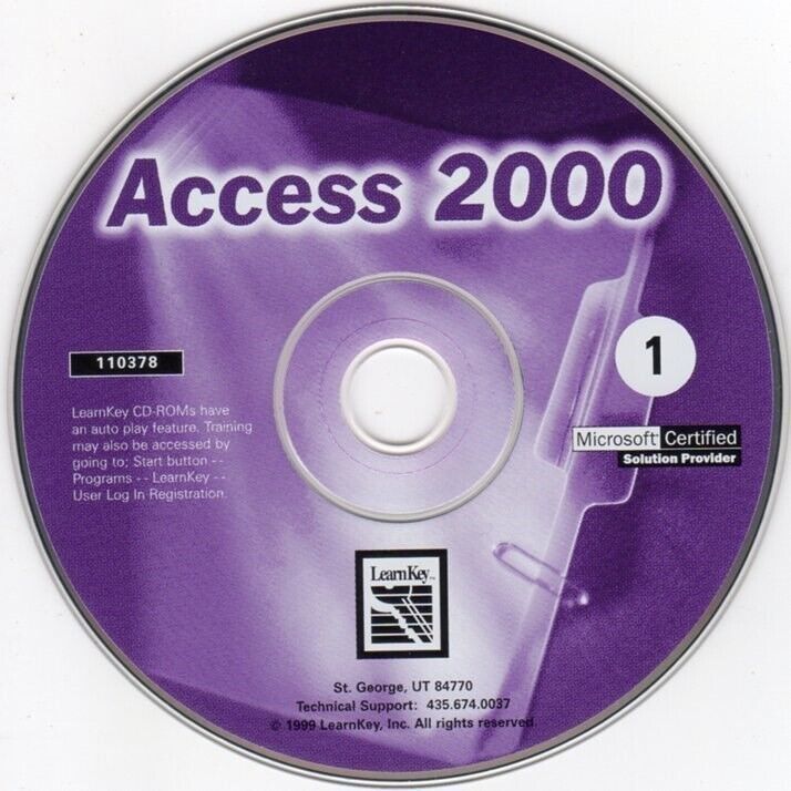 Learnkey MicroSoft Access 2000 Training (PC-CD, 1999) Windows - NEW CD in SLEEVE - £3.13 GBP